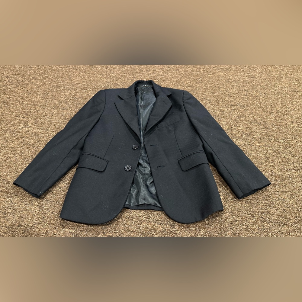 EUC Andrew Fezza Wool Sz 8 Regular suit jacket Classic Black Blazer